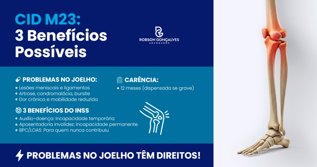 benefícios do inss para quem tem problema no joelho