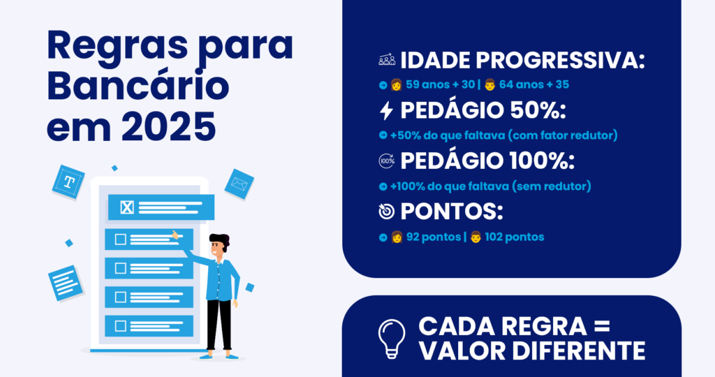 regras aposentadoria bancario