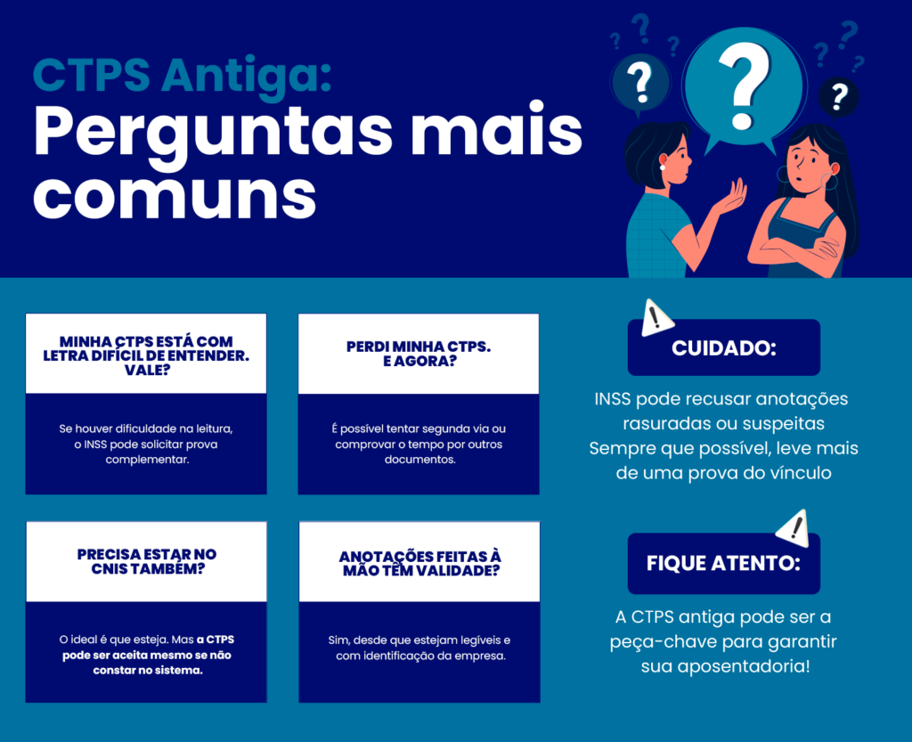 carteira de trabalho antiga