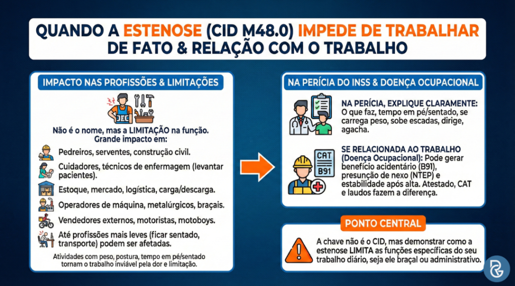 CID M48.0 estenose na coluna