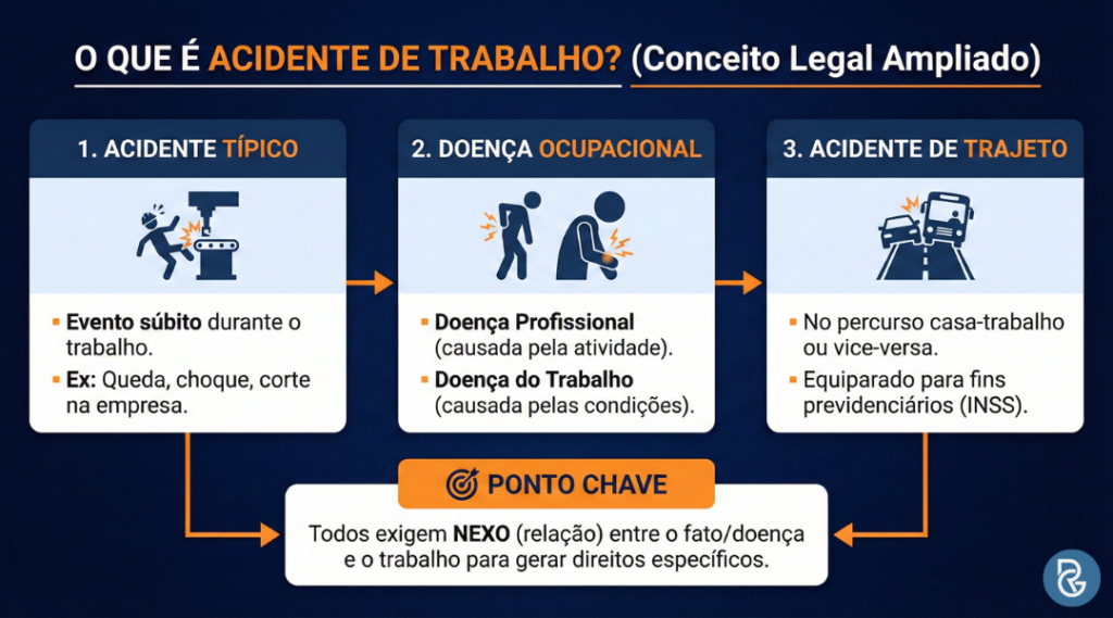 O que é acidente de trabalho? Quais os direitos do trabalhador?