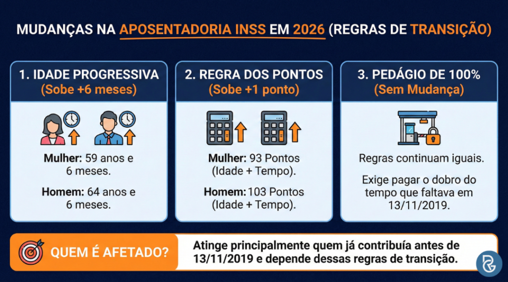 INSS: o que muda na aposentadoria em 2026