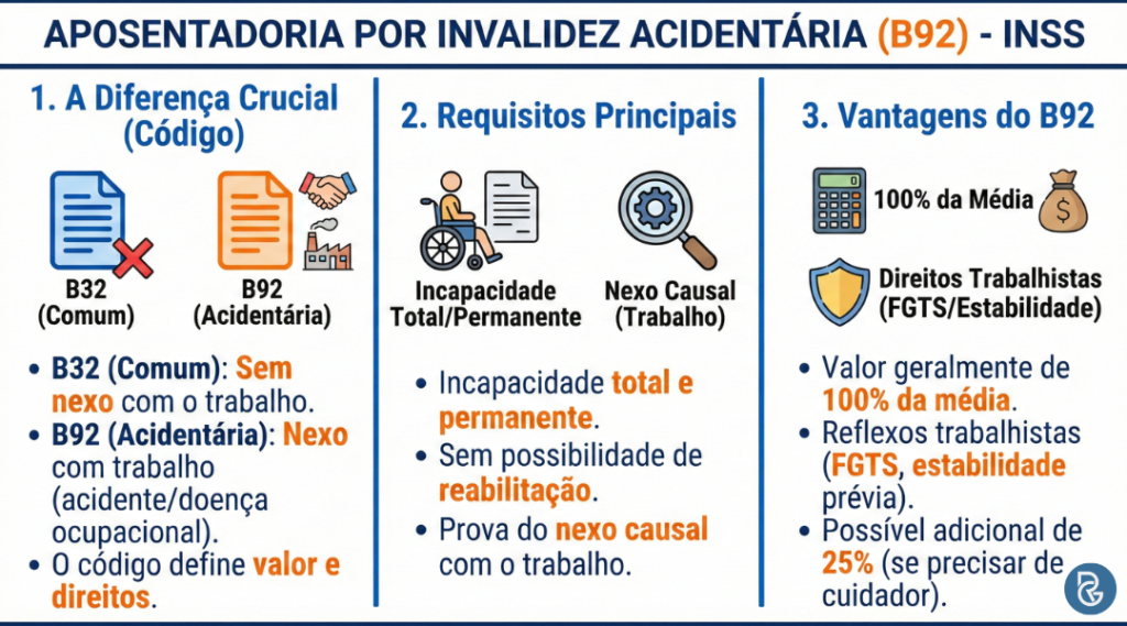 Aposentadoria por invalidez acidentária