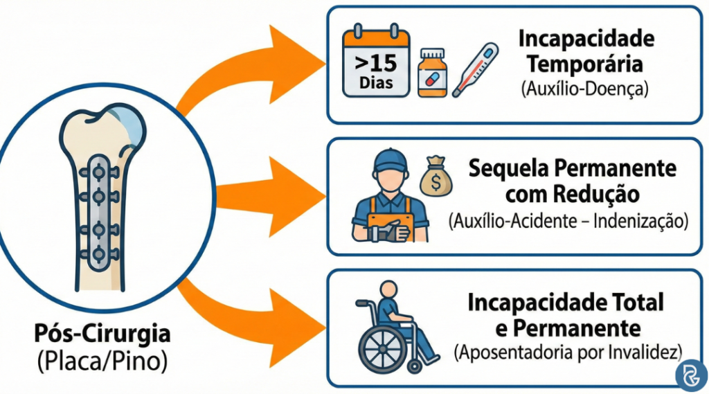 Auxílio-acidente: quando placa e pino dão direito ao benefício