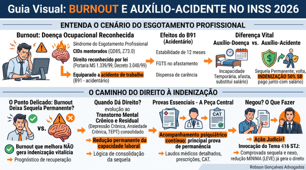 Auxílio-acidente por burnout